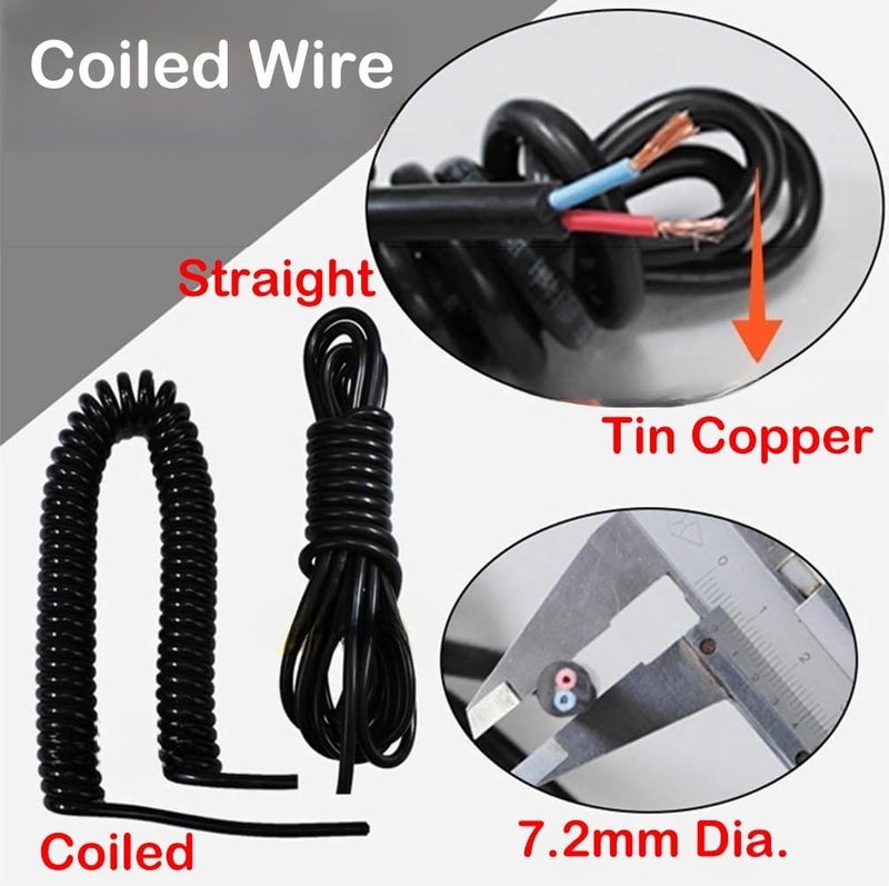 VQP Ground Cable Clamp, 16.4ft Coiled Grounding Cable, Aluminum Alloy Anti Static Grounding Clamp, 3 Copper Nails, Clamps 23mm, for Gas Station Oil Depot Tank Chemical Plant - Image 5